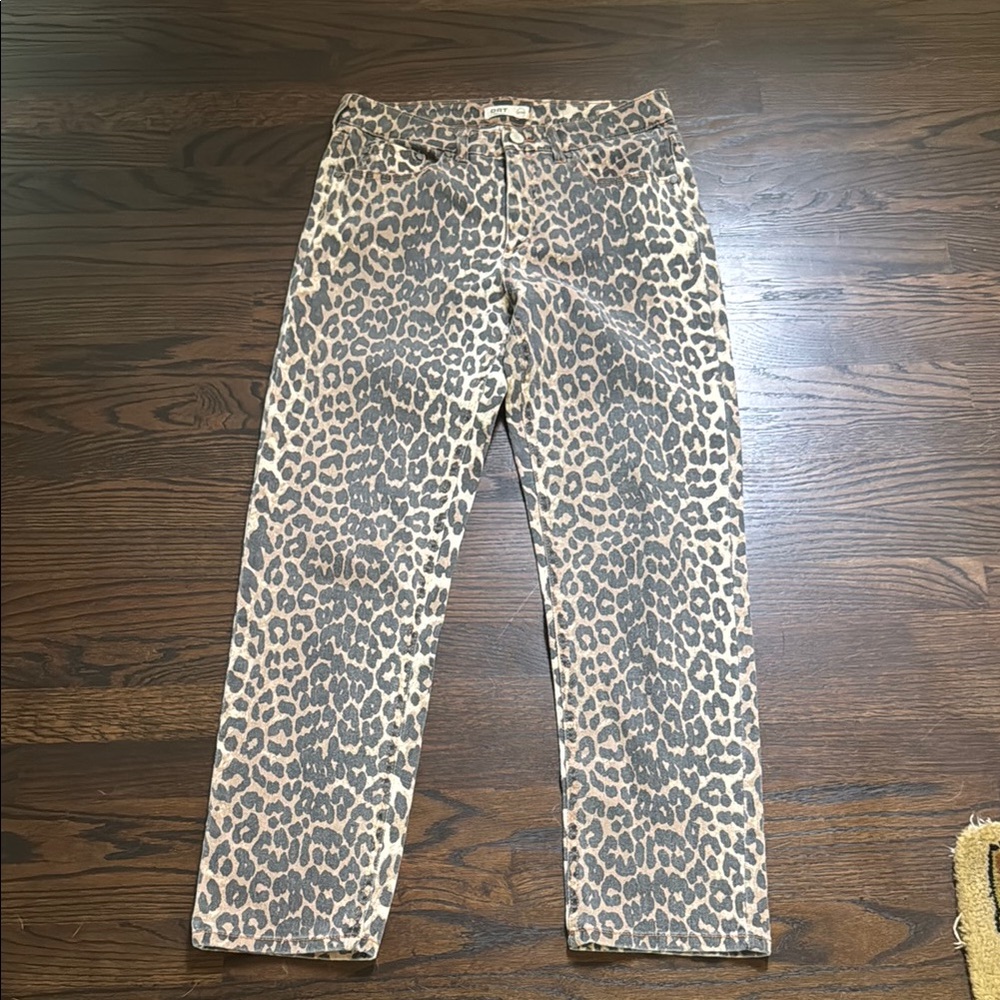 Oat New York Brown Tan Straight Leg Jeans